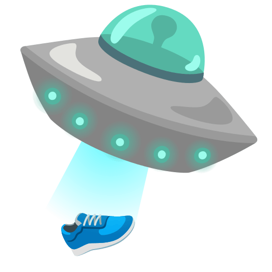 flying saucer athletic shoe