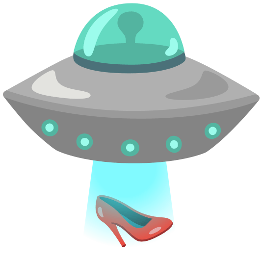 flying saucer high heel
