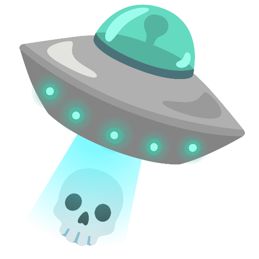 flying saucer skull