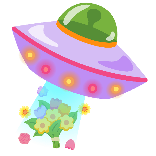 flying saucer bouquet