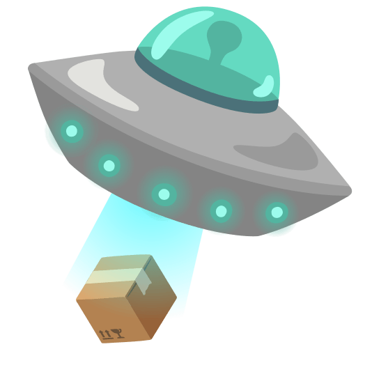 flying saucer package