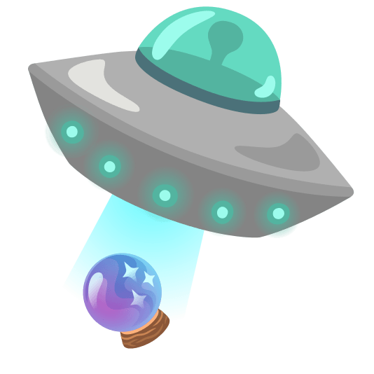 flying saucer crystal ball