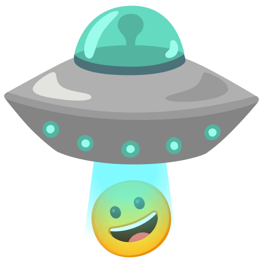 flying saucer grinning