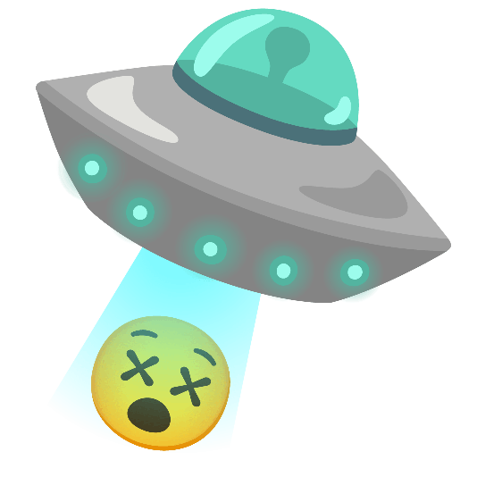 flying saucer dizzy face