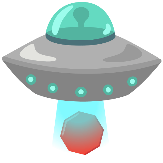 flying saucer octagonal sign