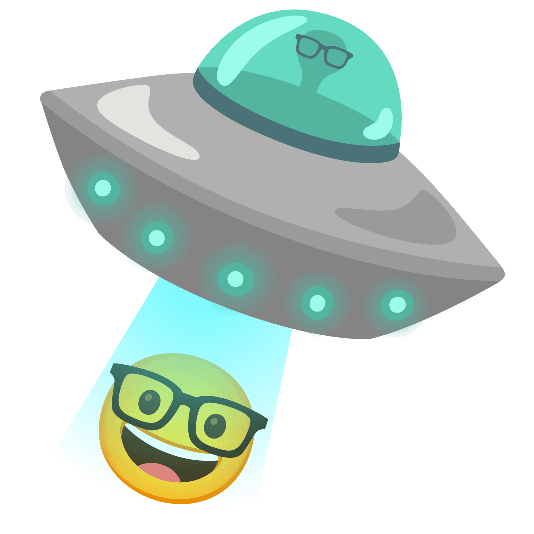 flying saucer nerd face