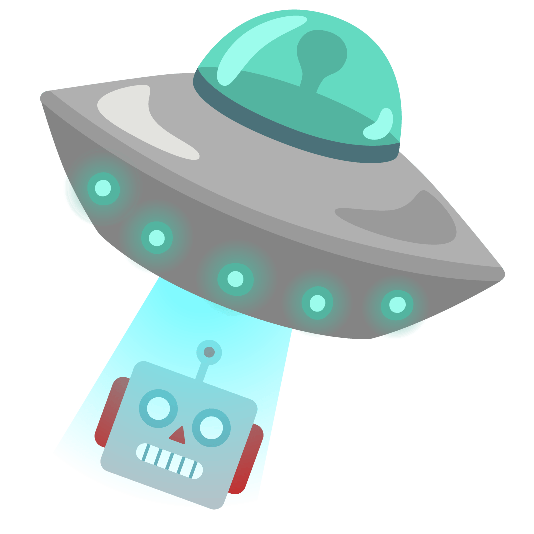 flying saucer robot face