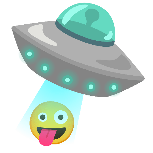 flying saucer zany face