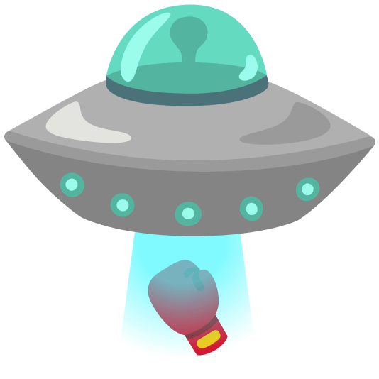 flying saucer boxing glove