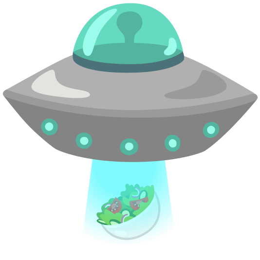 flying saucer green salad