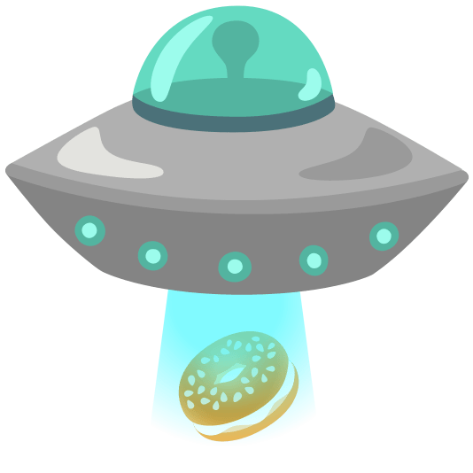 flying saucer bagel