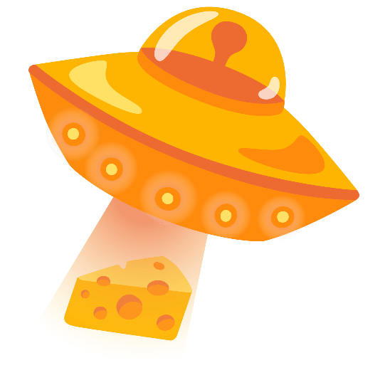 flying saucer cheese wedge