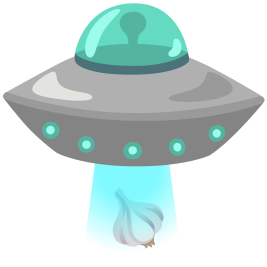 flying saucer garlic