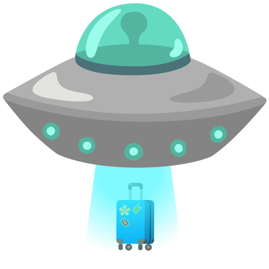 flying saucer luggage
