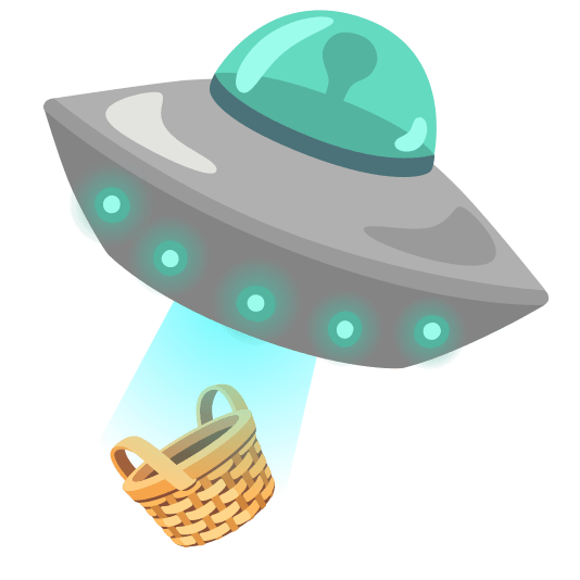 flying saucer basket