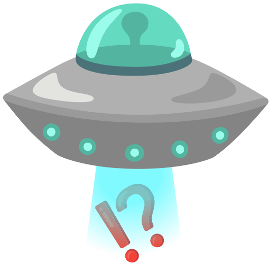 flying saucer interrobang