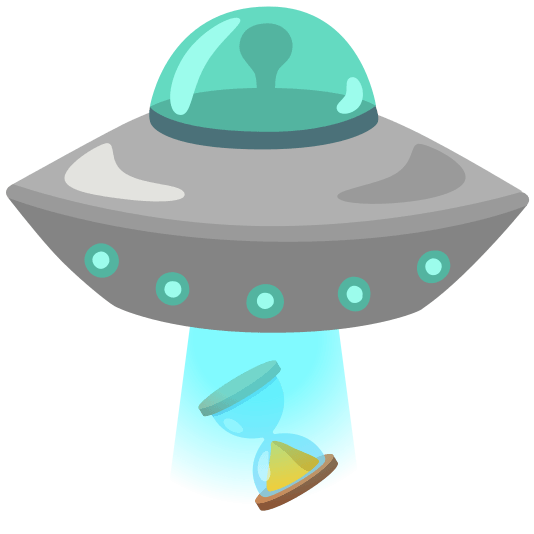 flying saucer hourglass