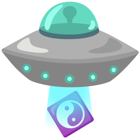 flying saucer yin yang