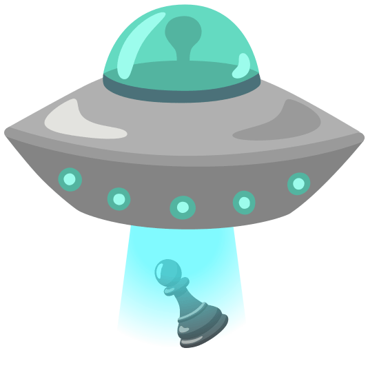 flying saucer chess pawn