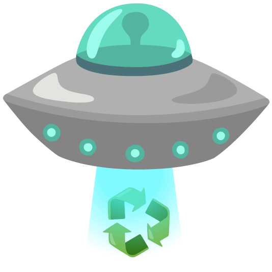 flying saucer recycle