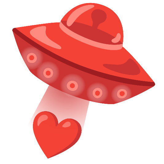 flying saucer heart