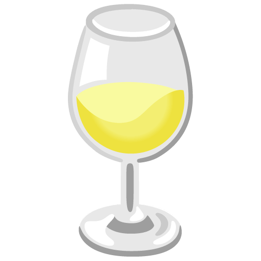 white heart wine glass