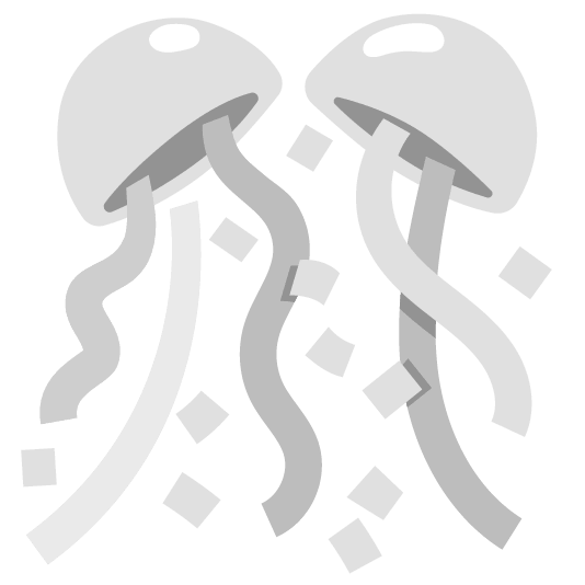 white heart confetti ball