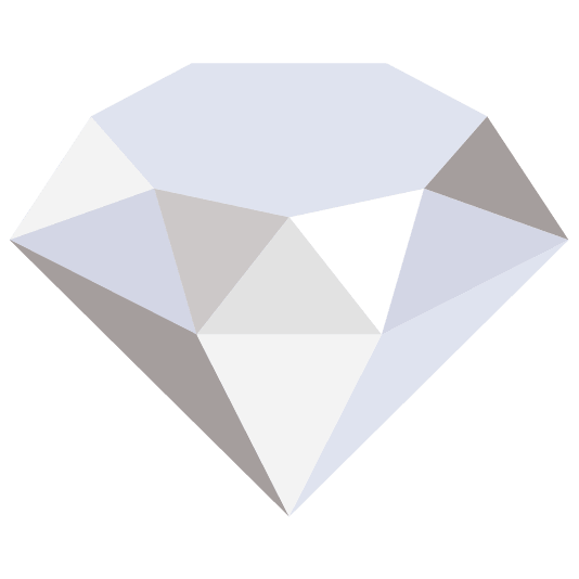 white heart gem