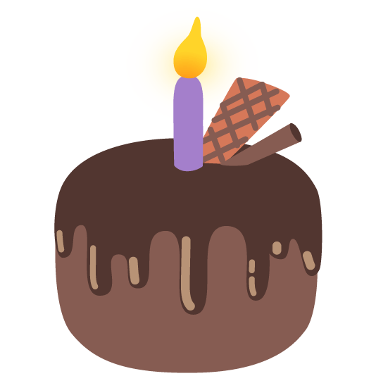 brown heart birthday