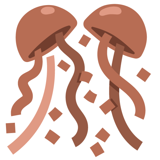 brown heart confetti ball