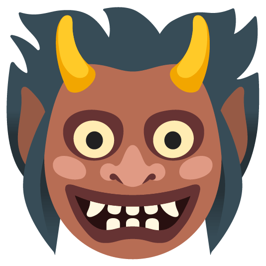 brown heart japanese ogre