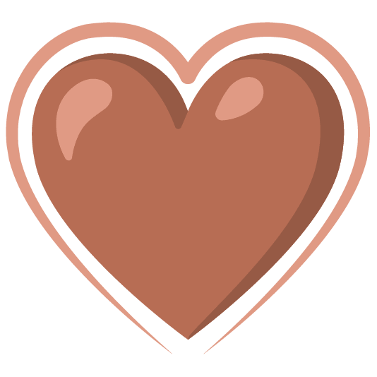 brown heart hearts