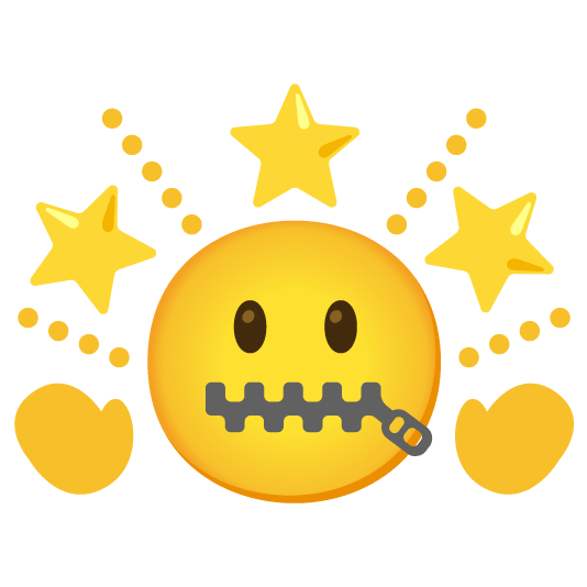 zipper mouth face star2
