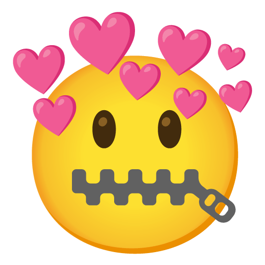 zipper mouth face cupid