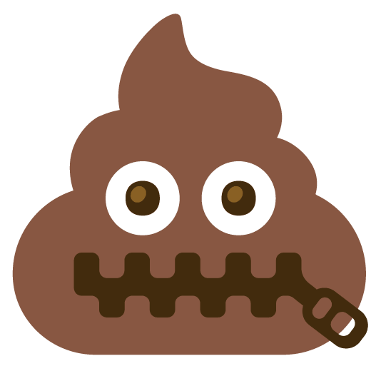 zipper mouth face hankey