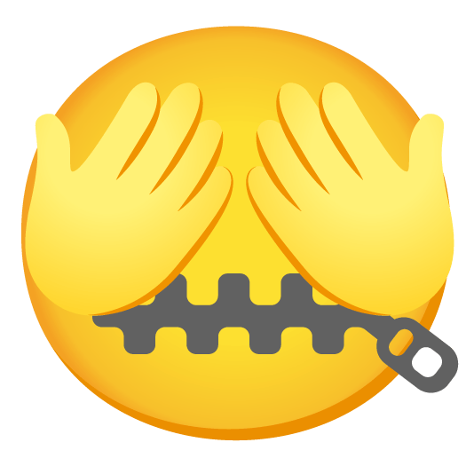 zipper mouth face see no evil