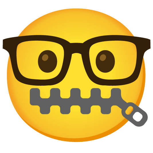 zipper mouth face nerd face