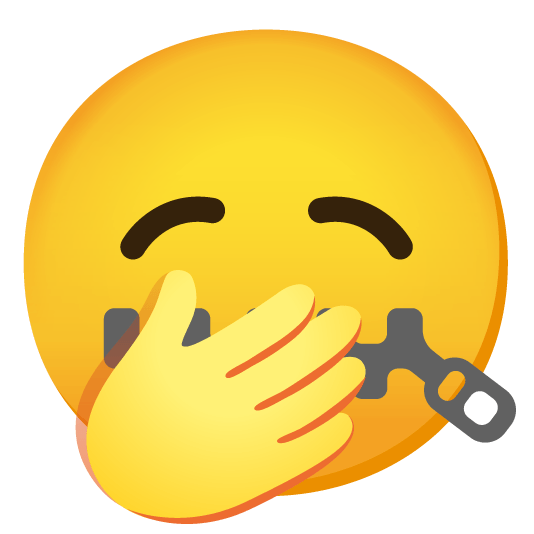 zipper mouth face yawning face