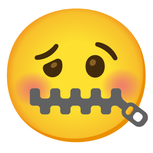 zipper mouth face woozy face