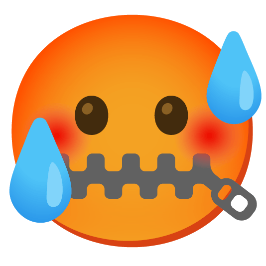 zipper mouth face hot face