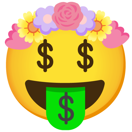 money mouth face tulip