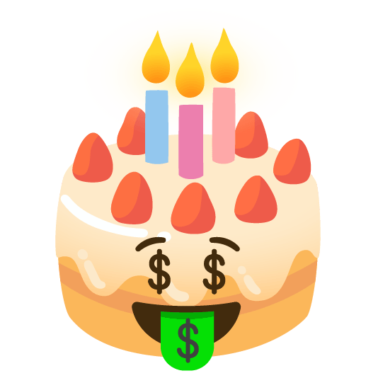 money mouth face birthday
