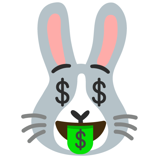 money mouth face rabbit