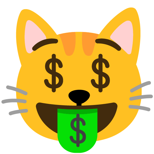 money mouth face cat
