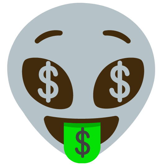 money mouth face alien