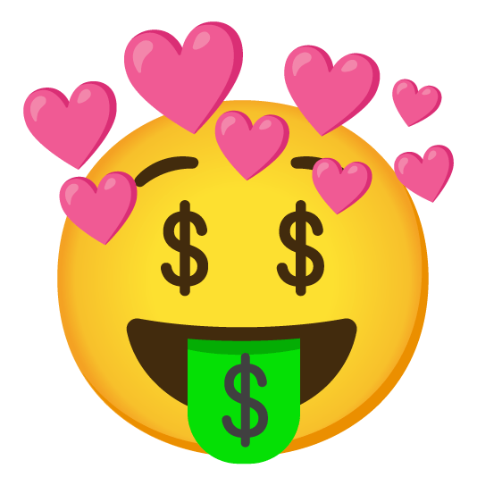 money mouth face cupid