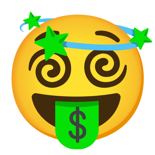 money mouth face dizzy