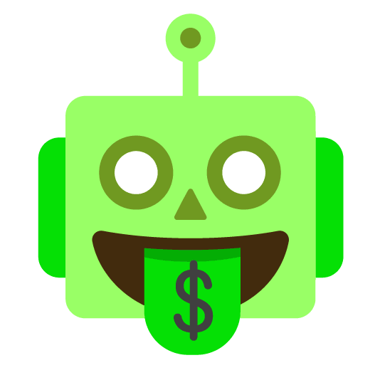 money mouth face robot face
