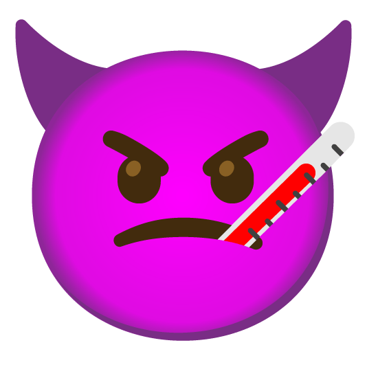 face with thermometer imp