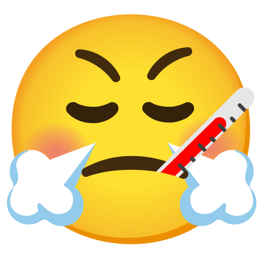 face with thermometer triumph